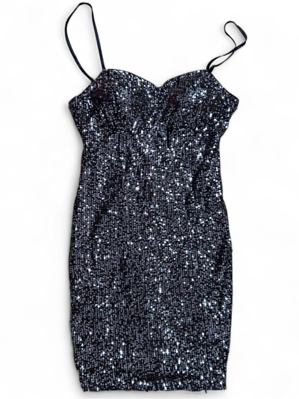 Urban Heritage Black Sequin Mini Dress